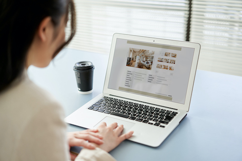 interested renters looking at a rental unit on facebook marketplace and other rental listing sites